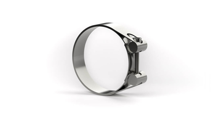 Slangeklemme med en unbrakoskrue - Rustfrit stål - 2059