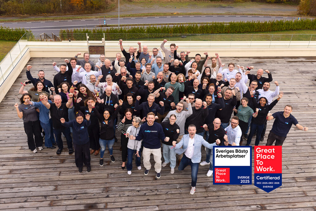 Group photo of the entire Colly Flowtech team celebrating the company's Great Place to Work 2025 certification.