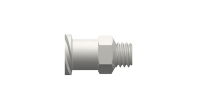 Luer thread coupling, female, with 1-4 hex to 10-32 UNF thread