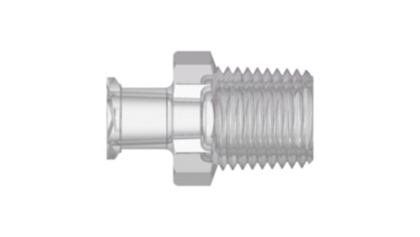 Female Luer thread coupling with 7/16