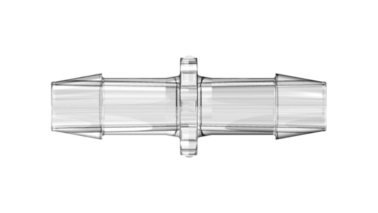 Straight through coupling with 600 series hose nipples