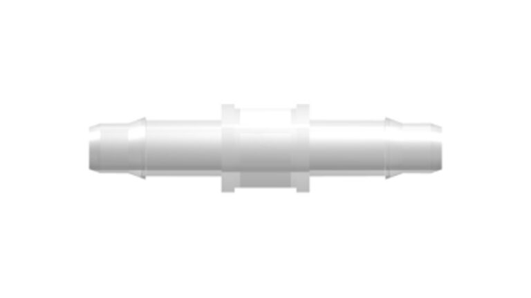 Straight through hose coupling with 400 series hose nipples