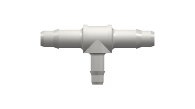 T-shaped reduced hose coupling with 400 Series hose nipples