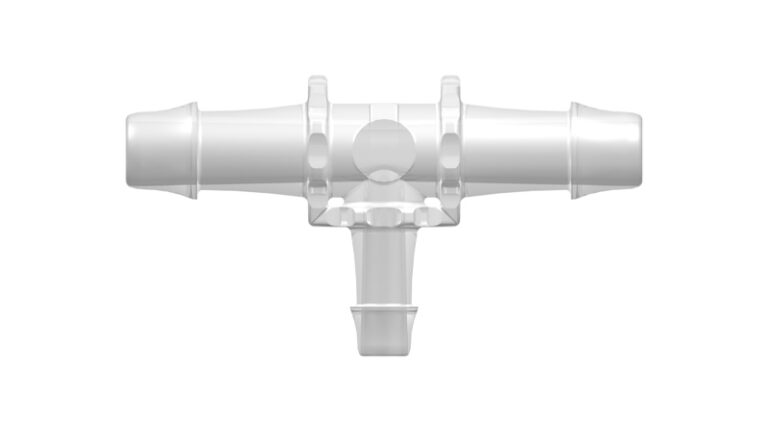 T-shaped reduced hose coupling with 500 Series hose nipples