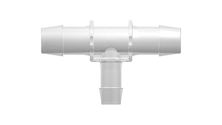T-shaped reduced hose coupling with 600 Series hose nipples