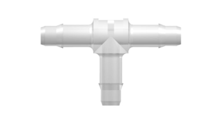 T-shaped hose coupling with 400 Series hose nipples