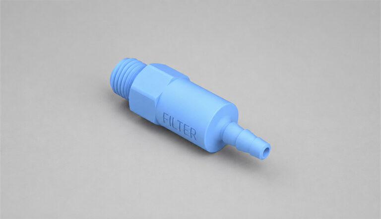 Filtered adapter from hose connection to thread