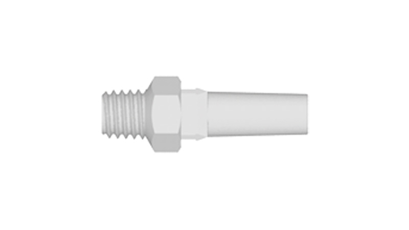 Male Luer to 10-32 special taper thread