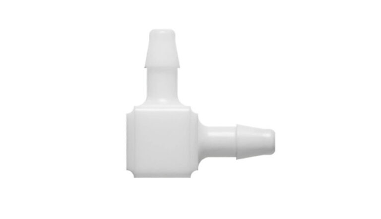1/16" x 1/16" angled hose nipple