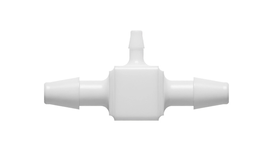 1/8" x 1/8" x 1/16" reducerande T-slangnippel
