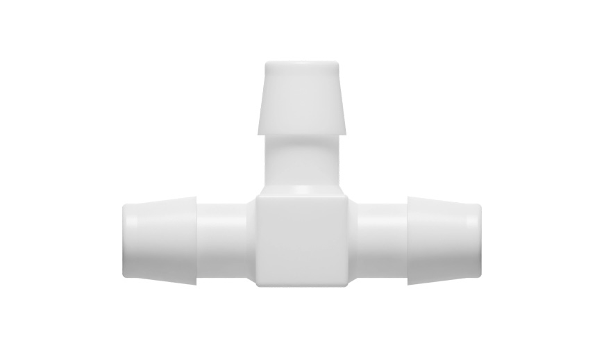 1/2" x 1/2" x 1/2" T-hose nipple