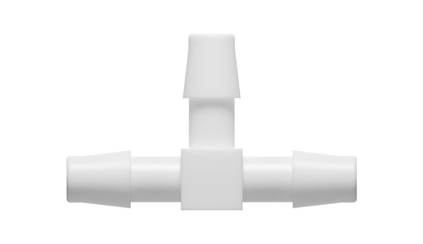 3/8" x 3/8" x 3/8" T-hose nipple