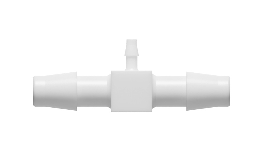 3/8" x 3/8" x 1/8" reducerande T-slangnippel