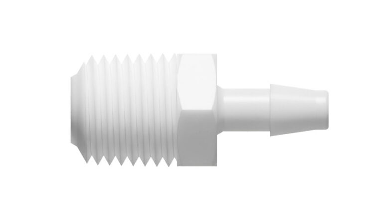 3/16" x 1/4-18 NPT straight threaded hose nipple