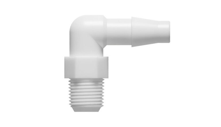 1/4" x 1/8-27 NPT angled threaded hose nipple