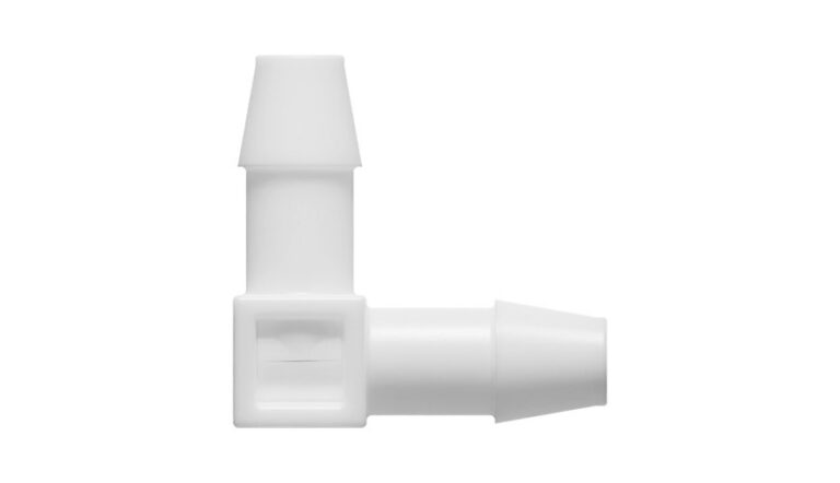 1/4" x 1/4" angled hose nipple