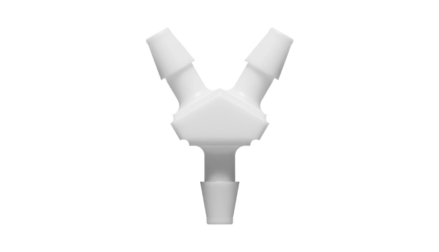 1/8" x 1/8" x 1/8" Y-slangnippel