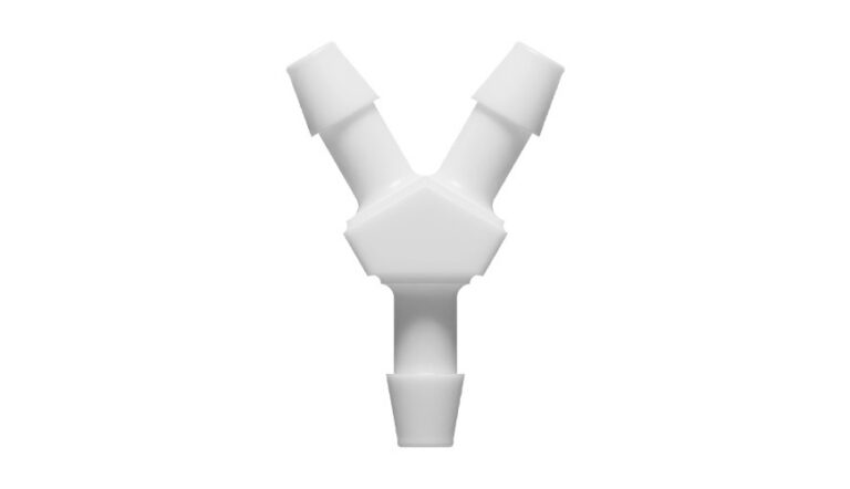 3/16" x 3/16" x 3/16" Y-hose nipple