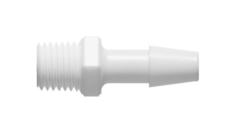 3/16" x 1/16-27 NPT threaded hose nipple