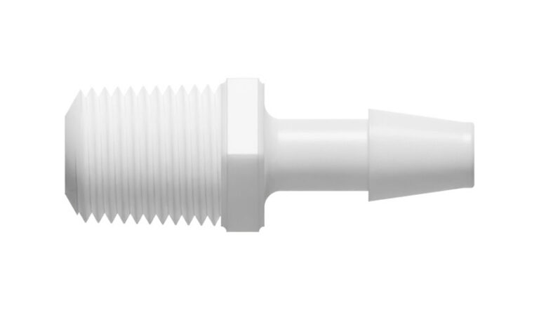 3/16" x 1/8-27 NPT threaded hose nipple