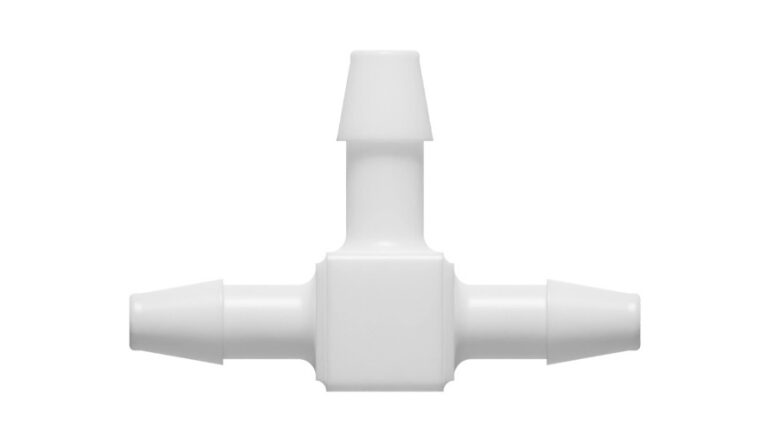 5/32" x 5/32" x 3/16" expanding T-hose nipple