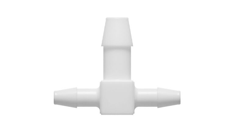 5/32" x 5/32" x 1/4" expanding T-hose nipple